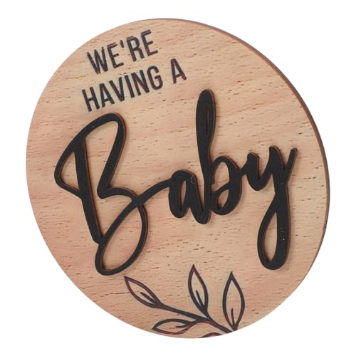 BESTonZON Wood Sign Newborn Announcement Name Sign Present for New Parents