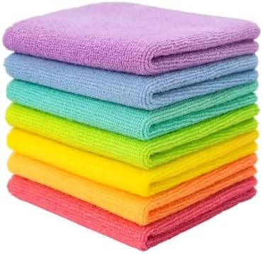 Kit 5 Panos de Limpeza Multiuso em Microfibra Colorida 25x25cm – ...