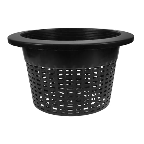 Levemolo Maceta para Cultivo Hidropónico con Fondo De Malla Gruesa y Borde Reforzado Cesta Plástica Reutilizable para Plantas Acuáticas Transpirable para Raíz Sana Jardinería Interior