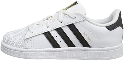 adidas Originals unisex child Superstar Sneaker, White/Core Black/Core White, 7 Big Kid US | Image 7