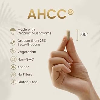 HPD Rx Premium AHCC & Shiitake Mushroom 1100 mg per Serving Supplement, Natural Immunity Booster, Maintains Natural Killer Cell Activity | AHCC is Proven in 30+ Studies | 60-Day Supply, 2-Pack