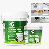 SHENGWEI Epoxy Resin Floor Coating Kit - 3 Gallon, 100% Solids Self Leveling with Marble Texture Finish, Industrial Grade for Garage, Basement, Countertops - Covers 110 Sq Ft, Fast Curing