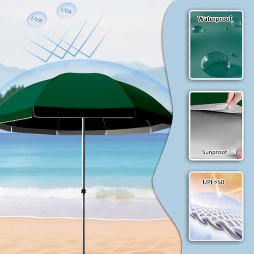 Sombrilla de playa exterior redonda altura ajustable balcón 4