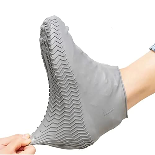 Cubiertas reutilizables para zapatos, suelas de silicona impermeables, antideslizantes, fáciles de limpiar, duraderas para camping, pesca, senderismo, actividades al aire libre, playa, limpieza de mascotas miniatura 5
