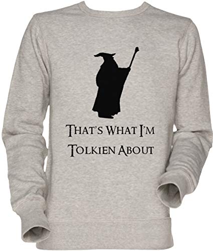 Sweat-shirt Tolkien homme et femme gris en jersey confortable