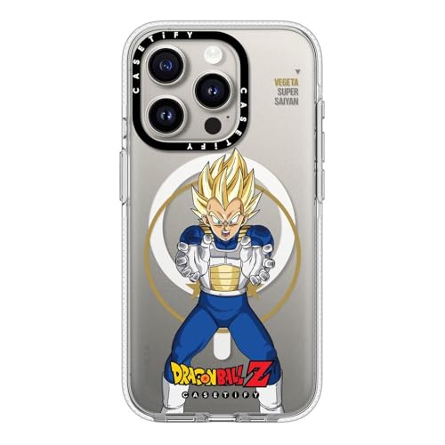 CASETiFY CpNg NA iPhone 15 Pro P[X [ϖh~/NA /MagSafeΉ/Dragon Ball Z Co-Lab] - SUPER SAIYAN VEGETA Case