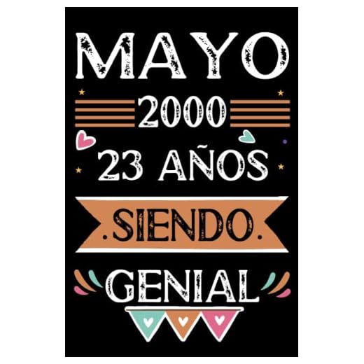 CUADERNO, Mayo 2000, 23 Años Siendo Genial: Libro de visitas, cuaderno, 110 páginas de felicitaciones, idea de regalo, regalo Para la esposa, novia, mujer, La madre