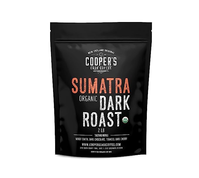 Organic Sumatra Dark Roast Whole Bean Coffee 2 lb