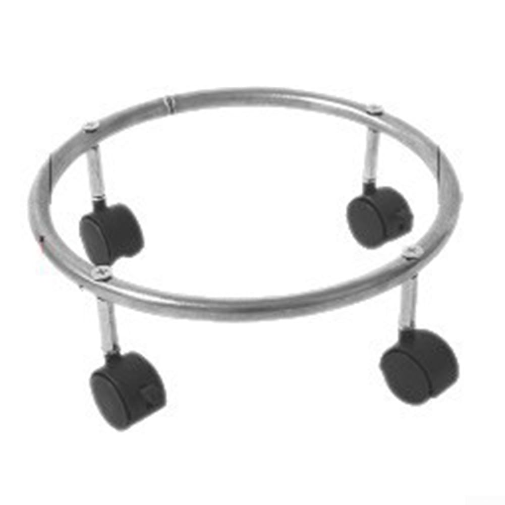 Non-Tip Propane Tank Dolly with Balanced Base Design and Brake-Equipped Wheels for Safer Relocation Tasks