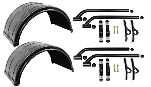 Mytee Products 4 Pc Poly Fender Kit 2 Poly Fender Mounting Kit 2 Ribbed Poly Fender - fits 24.5