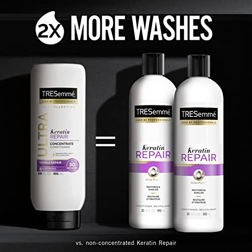 Tresemmé Ultra Keratin Repair Concentrate Conditioner For Damaged Hair, Visible Repair In 30 Seconds, Fast-Detangle Technology And 2X More Washes 20 Oz #TOP2