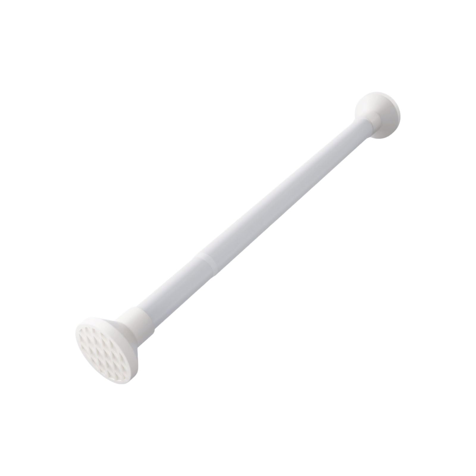 Adjustable Aluminum Alloy Shower Curtain Rod Adjustable Spring Tension Easy Install No Rust Suitable For Bathrooms Wardrobes stable(Wei�,130-240cm)