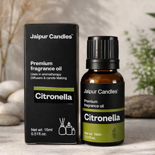Image of Fragrance Oil | 15 ml | Aroma Oil for Home Fragrance | Best for Aromatherapy | Use in Diffusers, Candles, Air Fresheners (15ML, citronella)