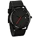 Clearance! Charberry Mens Watch Popular Low-Key Minimalist Connotation Leather Quartz Watch (A)