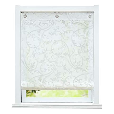 ESLIR No Drilling Roman Blind with Eyelets Cover