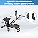 Upper Bassinet Conversion for UPPAbaby Vista V1 (2015+)/V2/V3 | Dual-Level Seat Converter for Toddler Setup | Secure Bolt-On Adapter（Only Upper Apapter)