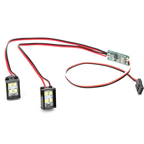 VGEBY RC Model LED Headlight Plastic Accessory for TRX4/SCX10 1/10 Crawler Overland Car, VGEBYY9HDE2ZUR1, Black - Image 3