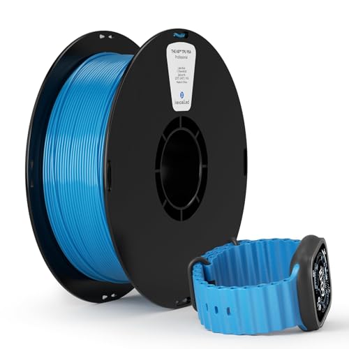 kexcelled TPU 95A Filament, Flexibel und Weich, Hervorragende Elastizität, 1,75mm 1kg Spule Rolle, 3D Drucker Materialient, Vakuumverpackung, für FDM Druckern, Seeblau