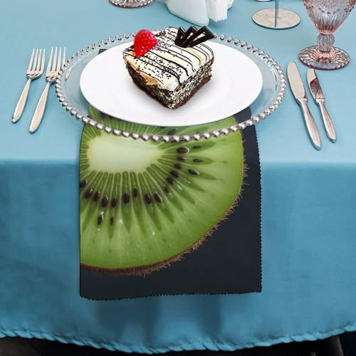 Servilletas de Tela Kiwi Slice Set x2 Floral Cuadradas miniatura 4