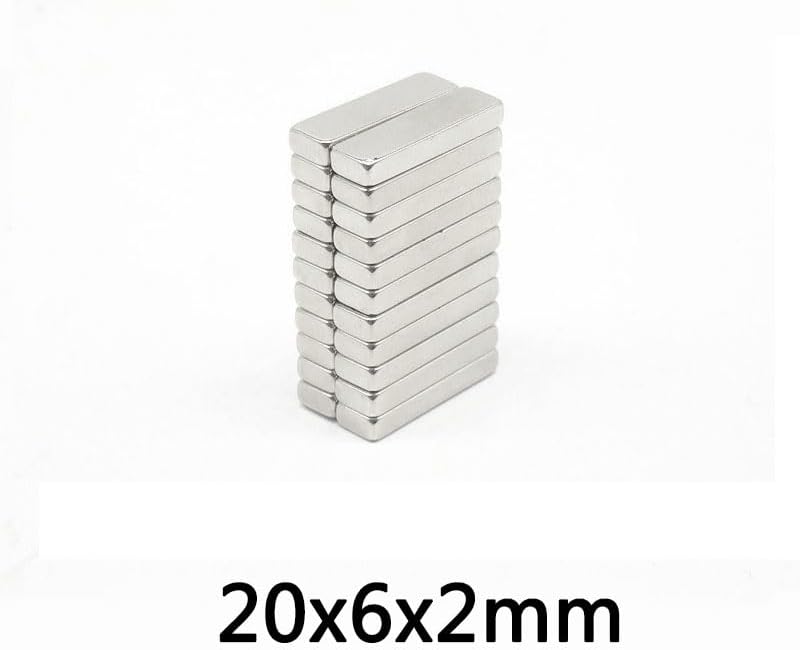 3/5/10PCS 20x6x2mm Super Block 20mmX6mmX2mm Neodymium 20x6x2mm Permanent Magnetic 20 * 6 * 2 mm magnet(200pcs)