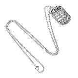 SOIMISS Collar de Ábaco Vintage para Mujer, Cadena de Acero Cuentas Móviles, Colgante de Perlas, Collar Creativo de Clavícula, Accesorio Retro para Fiestas y Uso Diario