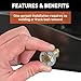 CURT 60680 Double Lock EZr Gooseneck Hitch, 2-5/16-In. Flip-Over Ball 30K, Fits Select Chevrolet Silverado, GMC Sierra 2500, 3500 HD