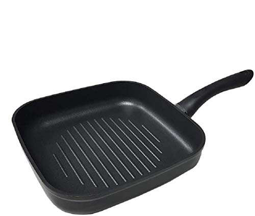 Asadora Grill 24X24X5Cm Professional Line Induccion Total - Edm En Oferta Edm 76676 Asadora Grill, Negro, 24 X 24 Cm