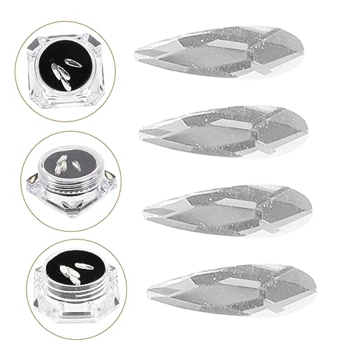 Healeved 4 Pack gemas decorativas para dientes miniatura 3