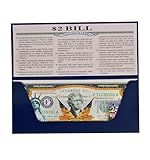 1776-2026 Peace $2 Bill for 250th Anniversary | Independence Day 2 Dollar Bill Uncirculated Commemorative Coin | Display Envelope for Collections