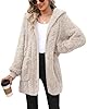 Yanekop Fleece Jacket Women Oversized Sherpa Coat ... #4