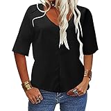 oberteile rundhals blickdicht tshirt tunika kurzen ärmeln hemd v ausschnitt allover print neckholder blusen damen 2 pack slim fit short sleeve crewneck t shirt crew neck tee v ausschnitt knopfleiste bluse solide tunika langam kurzarm tops v