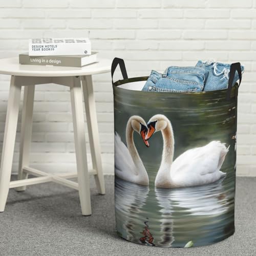 Panier à linge pliable grand format autonome avec poignées