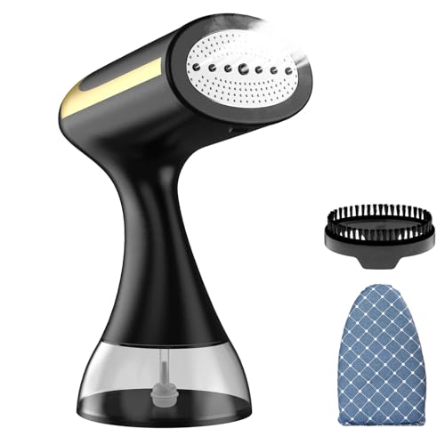 COVACURE Clothes Steamer, 2 in 1 Iron & Steamer for Quick Wrinkle Removal,1500W Travel Steamer for Clothes with 6.56ft Long Power Cord for Home, Office and Travel
