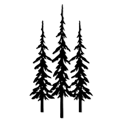 DICYWUDI Black Metal Tree Wall Decor, Cabin Decor, Tree Decor, Rustic Wall Decor for or Indoor Kitchen Bathroom Bedroom Living Room Dining Room