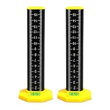 2Pcs Ceiling and Floor Tile Ruler - Leveling Ruler with Magnetic Base, Gradienter Horizontals Line Leveling Tool Black