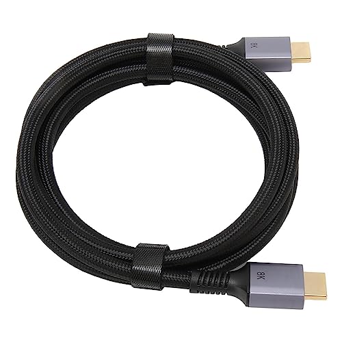 Kabel Wideo, Plug and Play Zapobiega Zakłóceniom 8K Przy 60 Hz 4K Przy 120 Hz Multimedialny Interfejs HD 2.1 Kabel Wideo do Projektorów (2 m / 6,6 stopy)