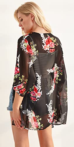 Kimono décontracté femme florynova coupe ample dissimulant les formes