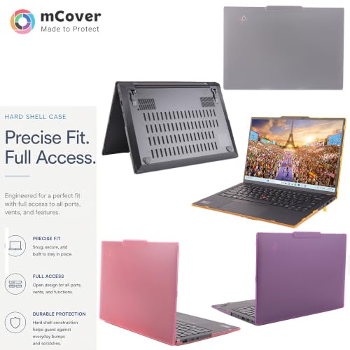 Image of mCover Hard Case ONLY Compatible for 2024-2025 14 inch Lenovo ThinkPad X1 Carbon Gen 12 /13 Windows Notebook PC (with 180-degree Hinge, NOT Fitting Any Other Lenovo Models) - Black