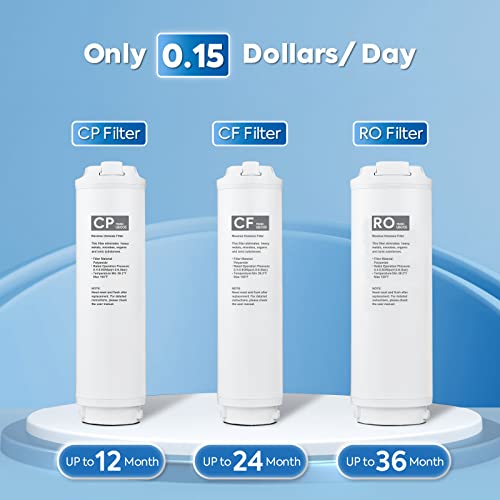 Wapu U600 Reverse Osmosis System, 600 Gpd Ro Water Filtration System Under Sink, 6 Stage Purification, 2:1 Pure To Drain, 2 Filtration Options, Tankless, Fcc Listed #TOP6
