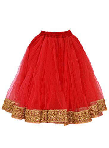 Image of A.T.U.N. (ALL THINGS UBER NICE) Girl's Ghagra Synthetic Readymade Lehenga Choli