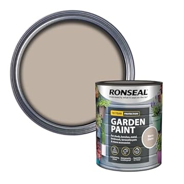 Ronseal RSLGPWS750 750 ml Garden Paint - Warm Stone