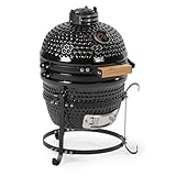 10.7" KAMADO GRILL KIT: Enjoy 90 sq. in. of cooking space to grill, smoke, and bake. Perfect for pizzas, bread, cookies, and more - at home or on-the-go. This small portable kit includes a grill grate, charcoal plate, heat deflector, ash tool, protec...