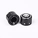 Frenshion Compatible for 2pcs Black Skull Front Axle Nut Cover Cap CNC Aluminum Rear Axle Nut Covers Bolt Kit For Harley Davidson VRSC XG