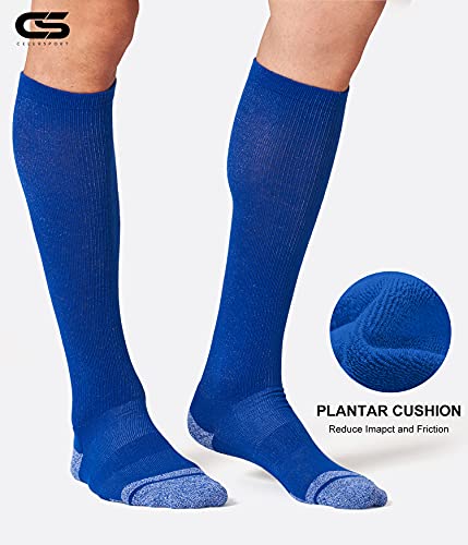 Image of CS CELERSPORT 2 Pack / 3 Pack Baseball Socks for Youth Kids and Adult Softball Soccer Socks Over the Calf Tube Socks