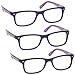 Produktbild Die Lesebrille Unternehmen Lila Front Mit Speziellen Lila Wickel Seiten Leser Wert 3er-Pack Herren Damen Federscharniere RRR23-5 +3,50