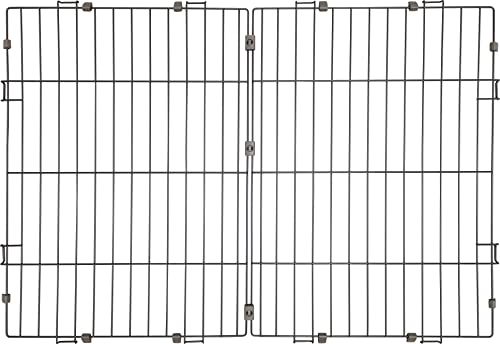 Iris Ohyama Welpenauslauf mit abschließbarer Tür und Dach, Katzengehege, H66cm, Braun, Hundebox, Für Outdoor, Indoor, Welpenlaufstall, Hundezaun, Welpenzaun, Laufstall Hund, STS-1200TY