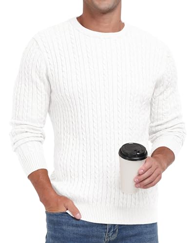 Sailwind Men's Crewneck Pullover Sweater Lightweight Casual Twist Knitted Sweaters4
