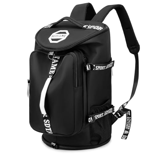 Image of SDTAME Gym Duffel Backpack with Shoe Pocket & Laptop Sleeve