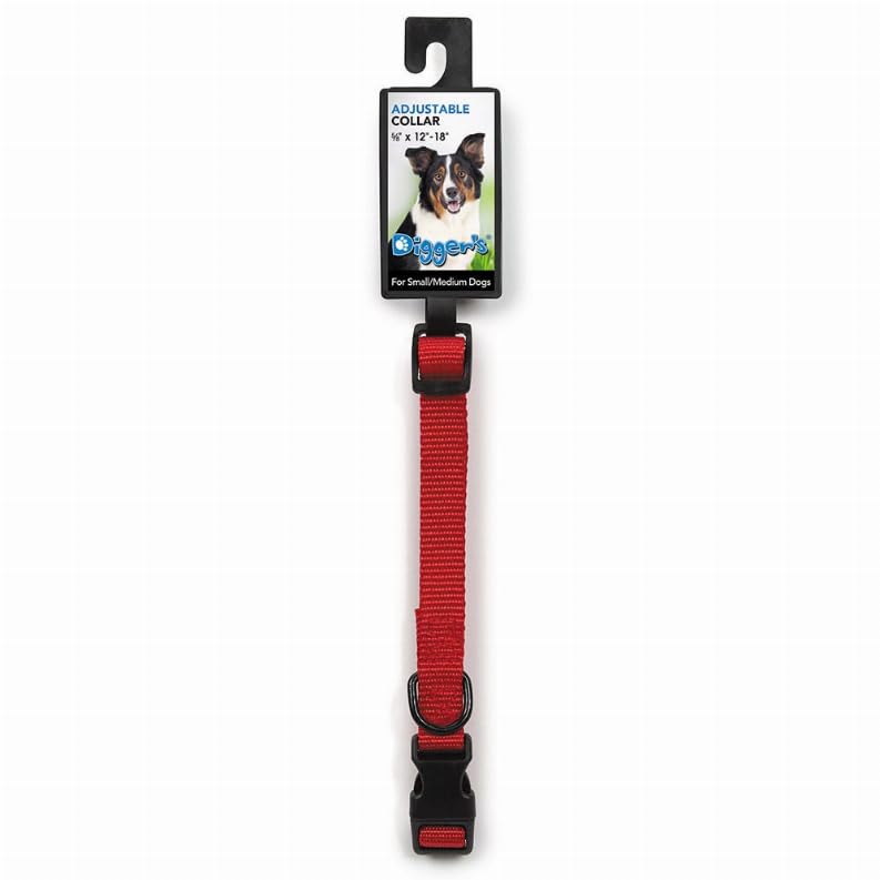 Collar ajustable rojo 18-26 in miniatura 3