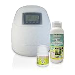 Sandokan, Kit Automizer Sistema Antizanzare Automatico da Giardino Senza Fili, Include Nebulizzatore a Batteria con Powerbank, Insetticida 1L Zatox e 25 cpr Larvicida, Made in Italy